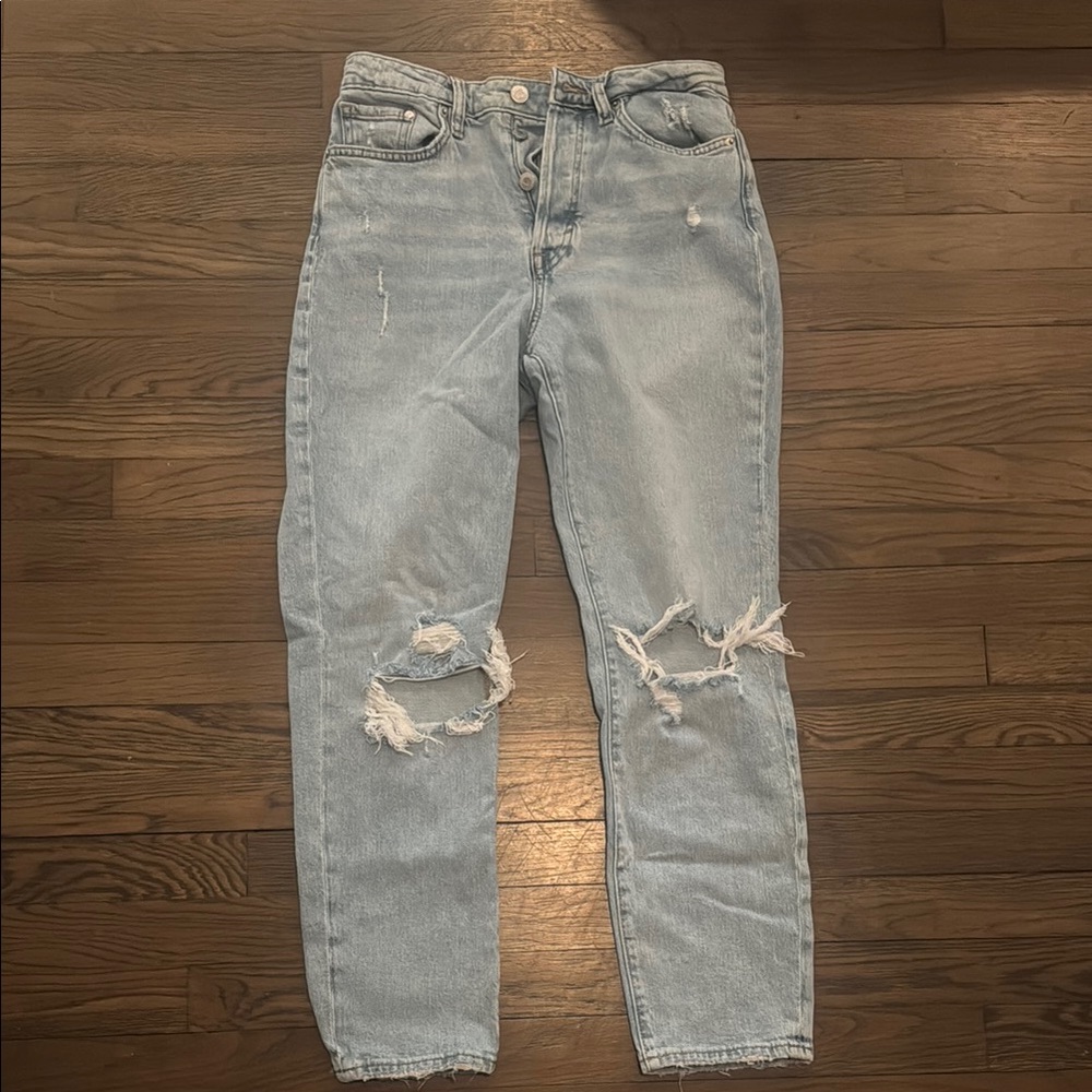 H&M Distressed Light Blue Women's Jeans